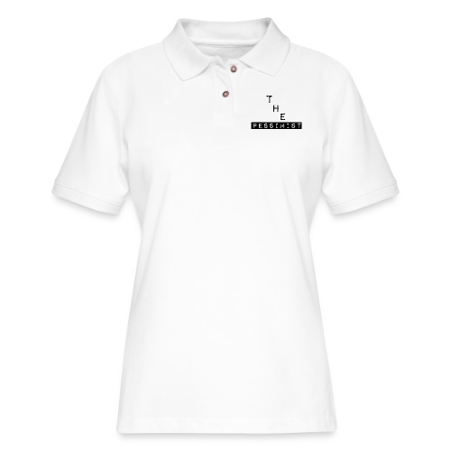 The Pessimist Abstract Design - Women's Pique Polo Shirt