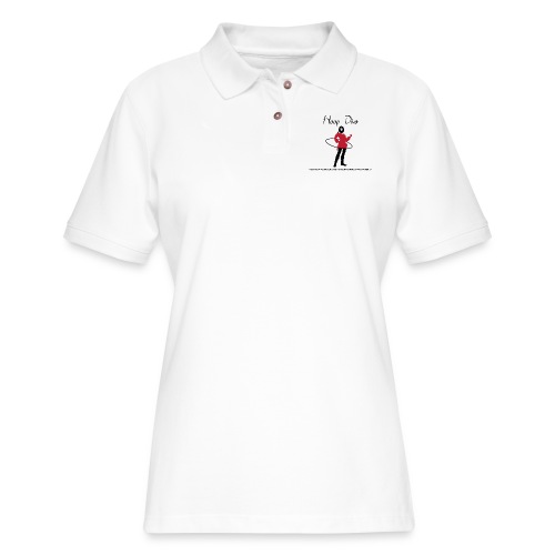 Hoop Diva - Red - Women's Pique Polo Shirt