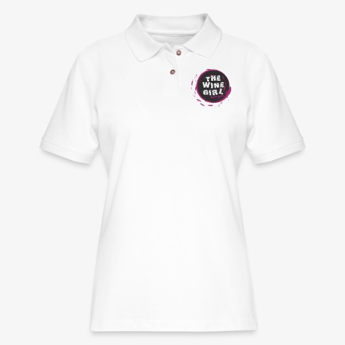 The Wine Girl - Women's Pique Polo Shirt