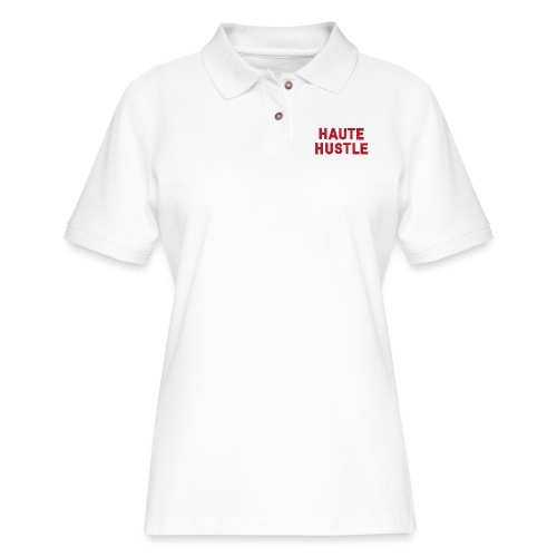 Red Glitter Haute Hustle - Women's Pique Polo Shirt