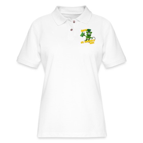 Gummibär (The Gummy Bear) Saint Patrick's Day - Women's Pique Polo Shirt