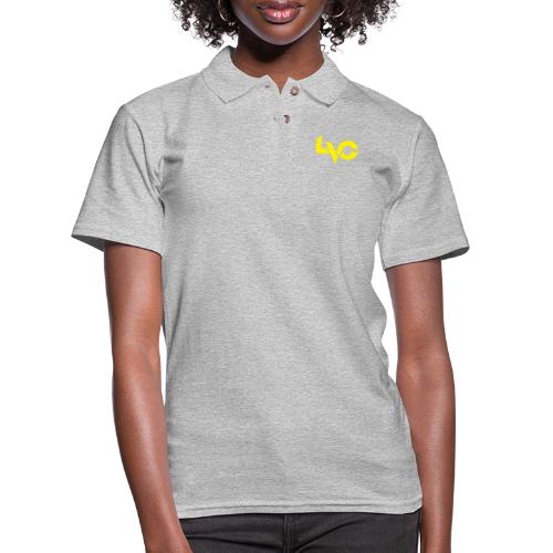 LVG logo yellow - Women's Pique Polo Shirt