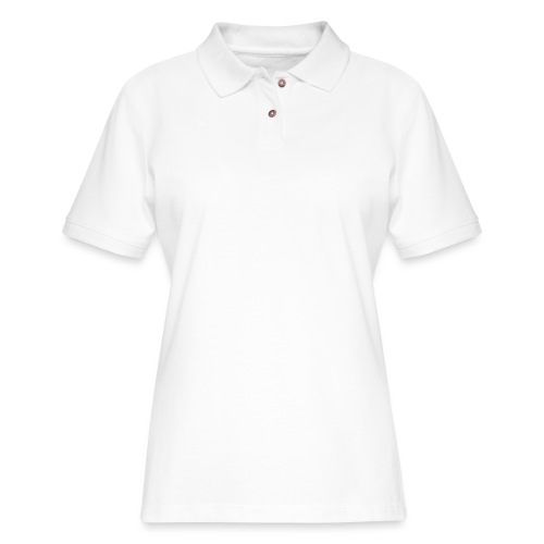It's fine. I'm fine. Everything is fine. White. - Women's Pique Polo Shirt