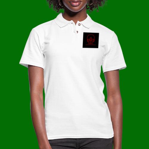 SPC Logo Black/Red - Women's Pique Polo Shirt