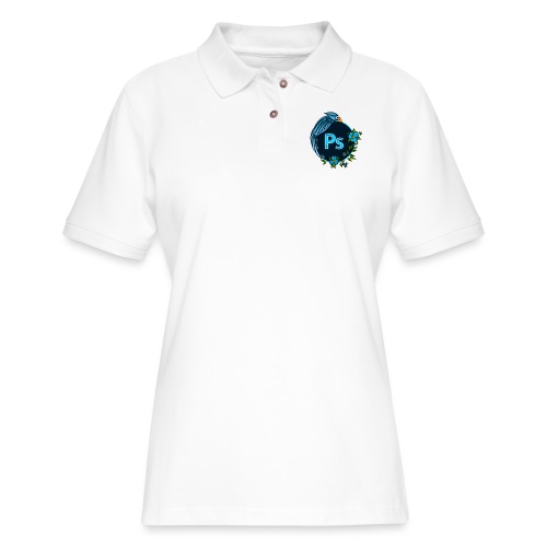 NPS Photoshop Logo design - Women's Pique Polo Shirt