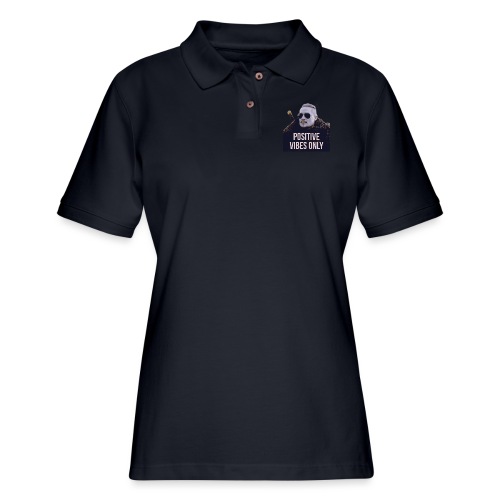 Uhtred Positive Vibes Only - Women's Pique Polo Shirt