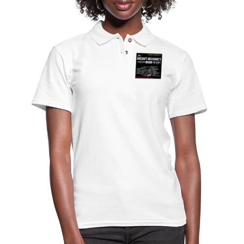What goes on inside the mind of an aircraft mech - Women's Pique Polo Shirt