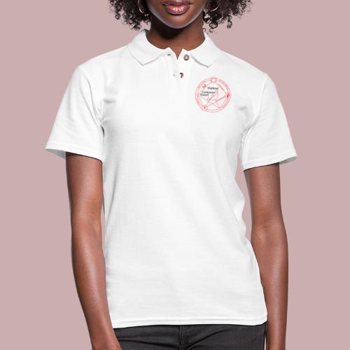 darknet computer vision red and black - Women's Pique Polo Shirt
