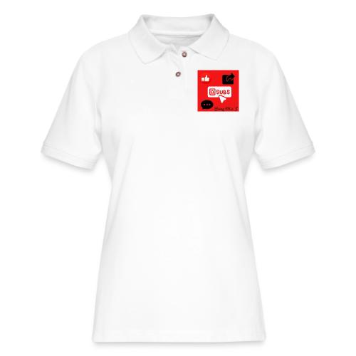 Like Share Subscribe Comment - Women's Pique Polo Shirt