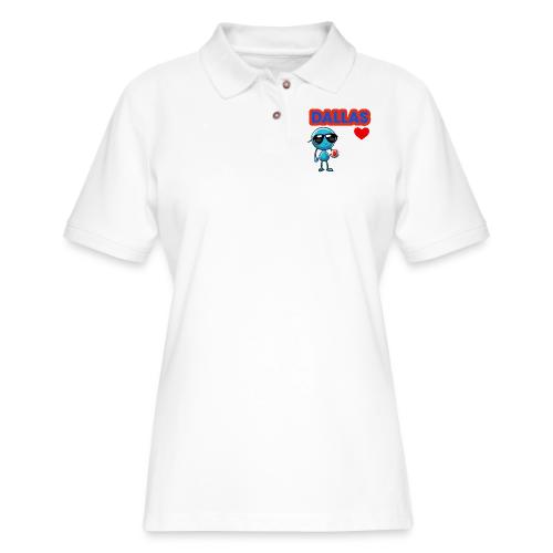 Smoon City_Dallas - Women's Pique Polo Shirt