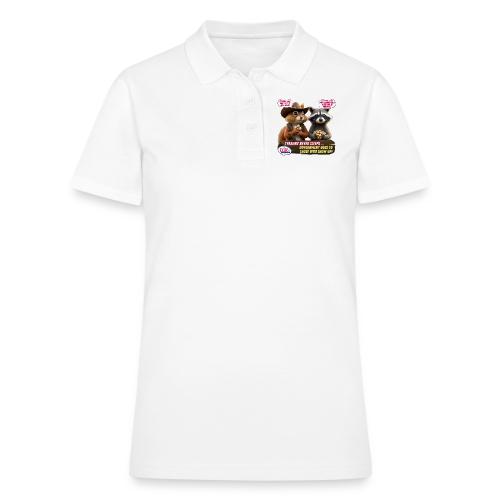 Freedom Squirrel and Raccoon - Women's Pique Polo Shirt