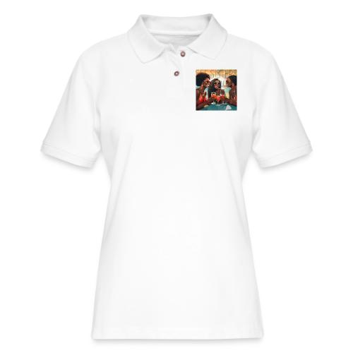 Mrs. S' GGG Retreat_Sisters Sipping Sangrias - Women's Pique Polo Shirt