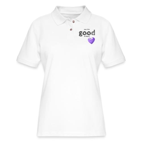 Smoon City_See the Good in Others - Women's Pique Polo Shirt