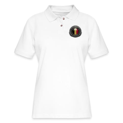 TAW SEAL flags Belgium - Women's Pique Polo Shirt