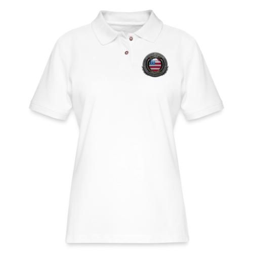 TAW SEAL flags USA - Women's Pique Polo Shirt