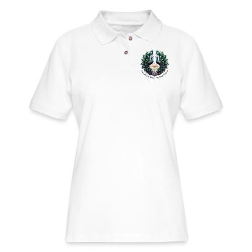Your Beauty Holds My Soul Peacock Gifts T-Shirt - Women's Pique Polo Shirt