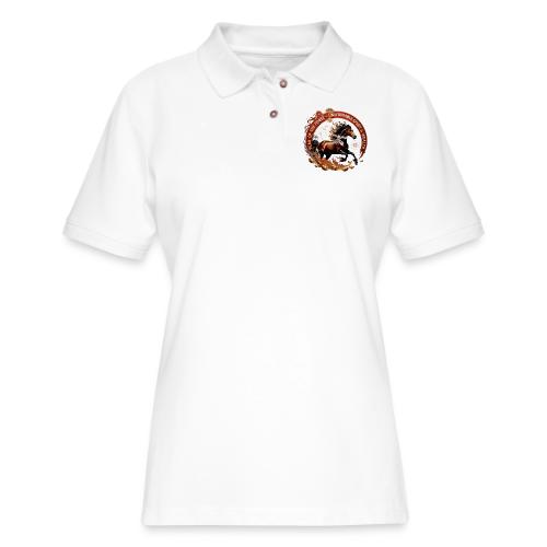 Year of the Horse Fiery Spirit T Shirt, Lunar New - Women's Pique Polo Shirt