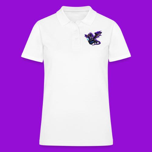 Neon Dragon and Battle Mage - Women's Pique Polo Shirt