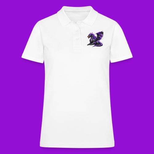 Neon Dragon at Rest - Women's Pique Polo Shirt