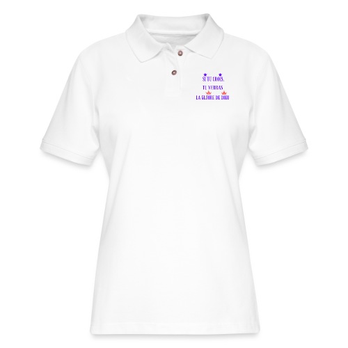 If you believe, you will see the glory of God - Women's Pique Polo Shirt