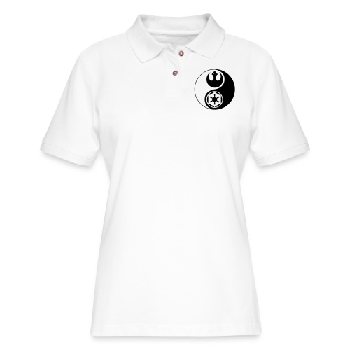 Star Wars Yin Yang 1-Color Dark - Women's Pique Polo Shirt