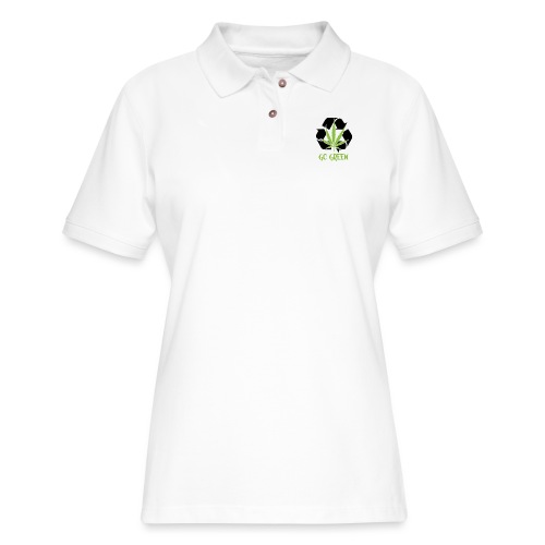 Go Green - Women's Pique Polo Shirt