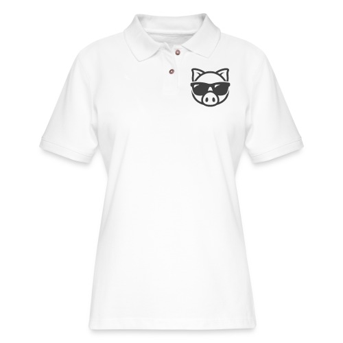 cool pig 3 - Women's Pique Polo Shirt