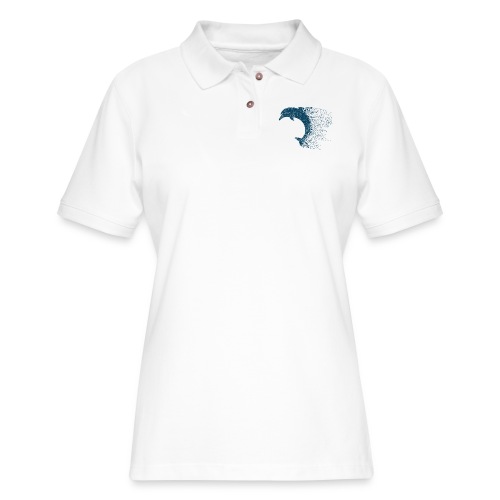 South Carolina Dolphin in Blue - Women's Pique Polo Shirt