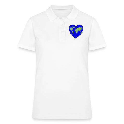 World United in Love - Women's Pique Polo Shirt