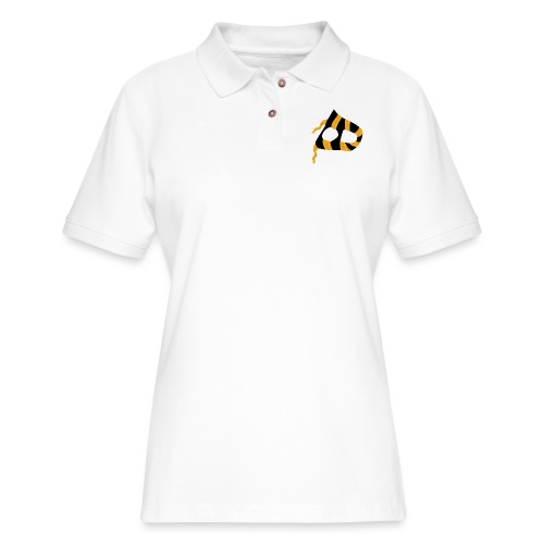 T-shirt_Letter_H - Women's Pique Polo Shirt