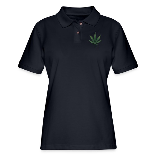 Pot Leaf - Women's Pique Polo Shirt