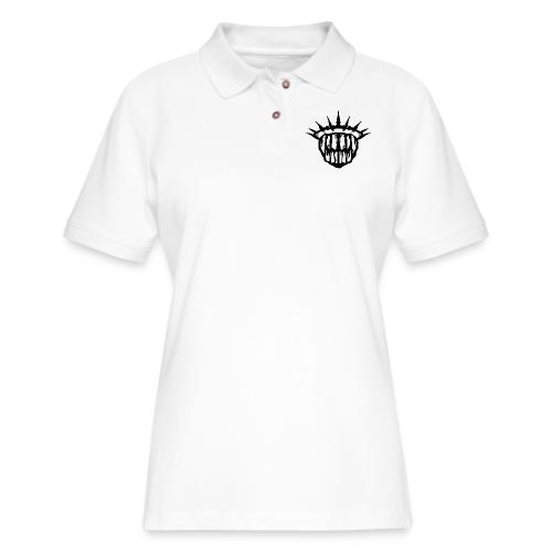 Teeth Of The Divine Sigil BLACK - Women's Pique Polo Shirt