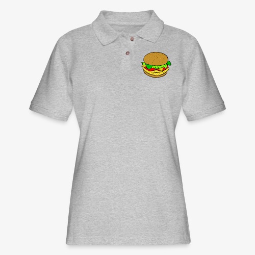 Comic Burger - Women's Pique Polo Shirt