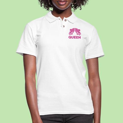 Queenlisse™ Signature Crown T-Shirt – Elegant - Women's Pique Polo Shirt