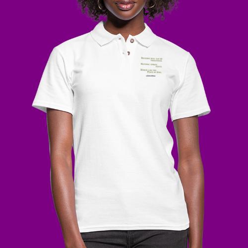 Peace of God - A Course in Miracles - Women's Pique Polo Shirt