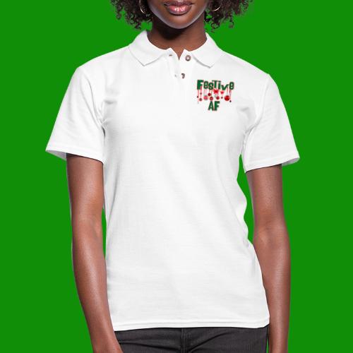 Festive AF - Women's Pique Polo Shirt