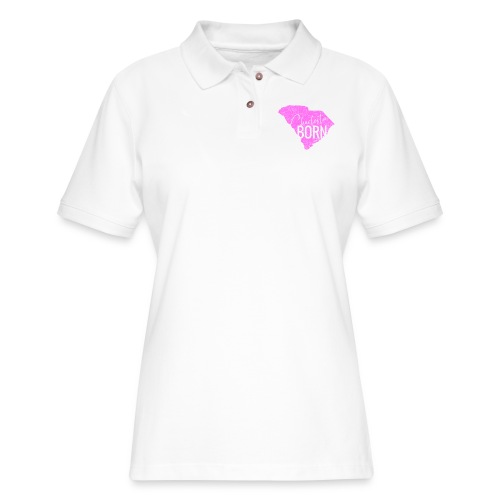 Charleston Born_Pink - Women's Pique Polo Shirt