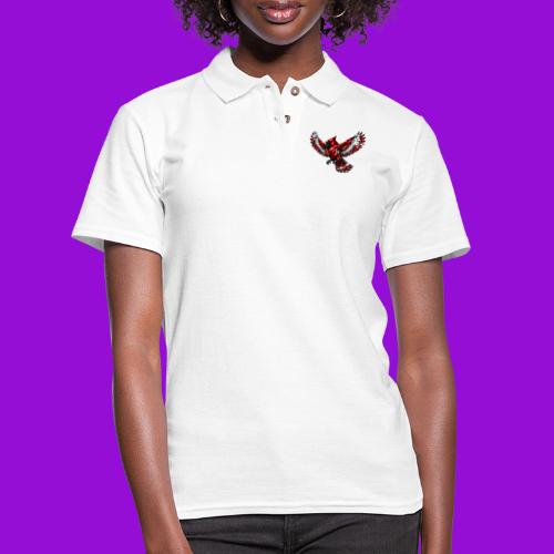 Silver Cardinal in Flight - Women's Pique Polo Shirt