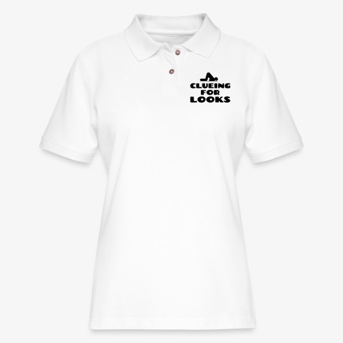 Clueing for Looks (free choice of design color) - Women's Pique Polo Shirt