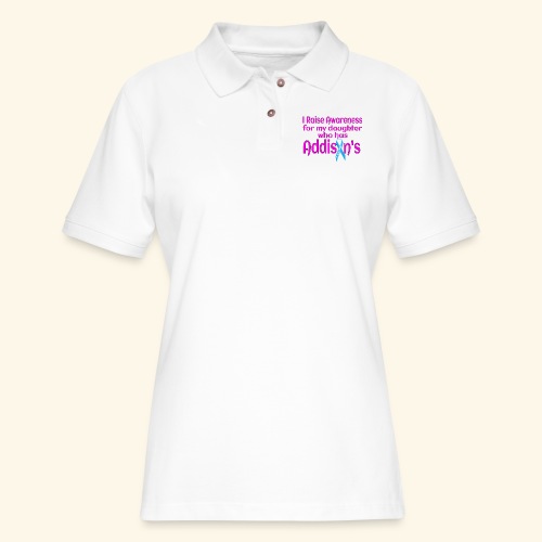 Support Daughter With Addisons - Women's Pique Polo Shirt