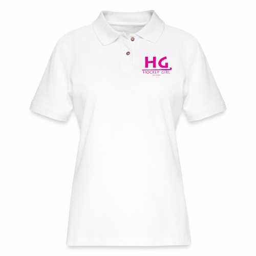 HG logo PINK - Women's Pique Polo Shirt