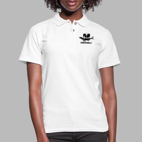 Skunk With Fish - Women's Pique Polo Shirt