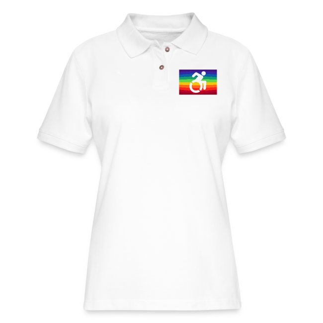 Rainbow wheelchair, LGBTQ flag 001
