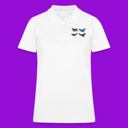 Silver Blue Jay Flight Stages - Women's Pique Polo Shirt