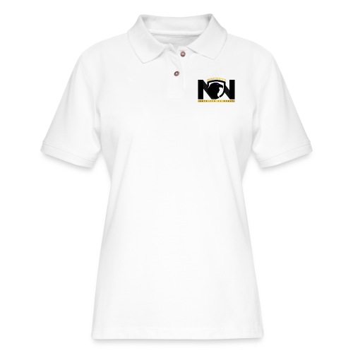 Nightwing All Black Logo - Women's Pique Polo Shirt