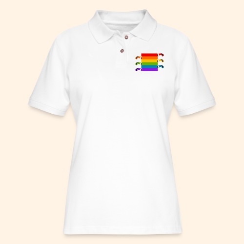 Pride on the Game Grid - Women's Pique Polo Shirt