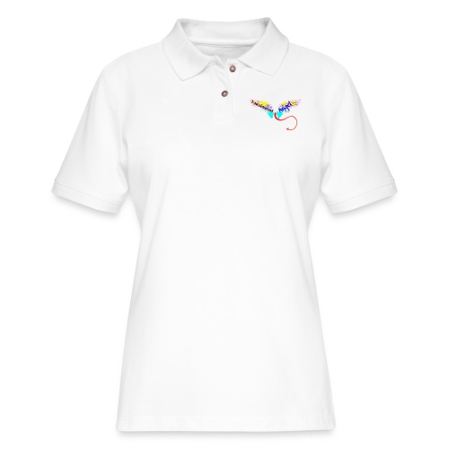 Misunderstood Angel (Angel Wings) - Women's Pique Polo Shirt