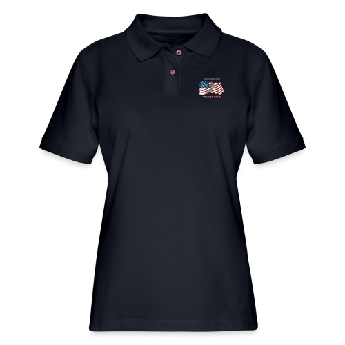 Real Heroes Wear Dog Tags - Women's Pique Polo Shirt