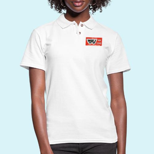 WJEJ LOGO AM / FM / Website - Women's Pique Polo Shirt