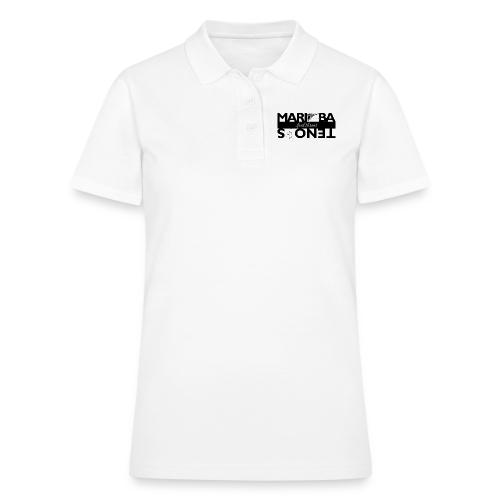 Dual Threat Black Horizontal Marimba Tenors - Women's Pique Polo Shirt